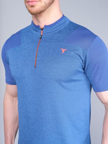 Image of TECHNOSPORT Men's Slim Fit Active T-Shirt - (MTP512 P) Pack of 1