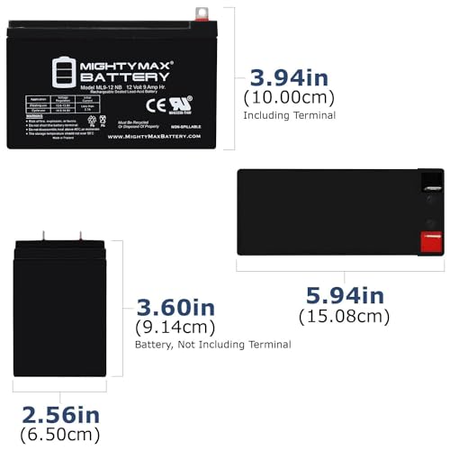 Image of Mighty Max Battery 12 VOLT 9 AH SLA BATTERY NB terminal - 4 Pack