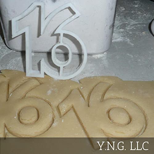 Number 16 Sweet Sixteen Birthday Anniversary Event Cookie Cutter Made In Usa Pr108-16 #TOP1