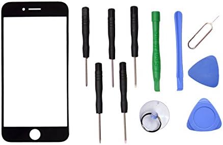 Front Outer Screen Glass Lens Replacement Parts for Apple 4.7" iPhone 7 (Black)