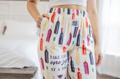 Wine Life Pajama Lounge Pants - Comfy Silk PJ Bottoms for Women and Men - Wine Bottle Pajama Lounge Pants2