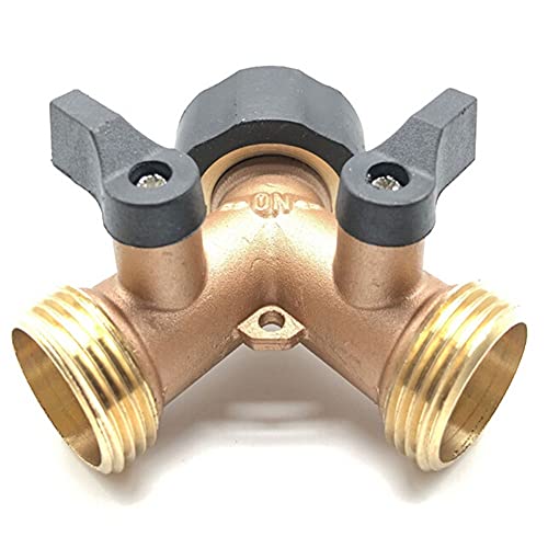 Robinet dual-outlet en laiton massif avec raccord 3/4 haute résistance - 5