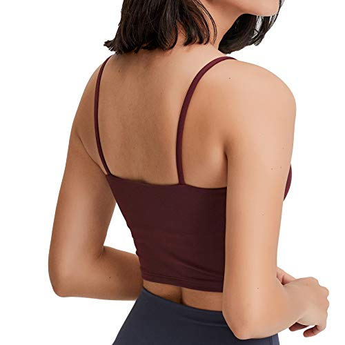 Image of Lemedy Women Padded Sports Bra Fitness Workout Running Shirts Yoga Tank Top