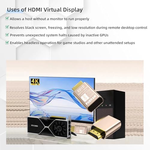 8K 30Hz HDMI Dummy Plug 4K EDID Emulator Virtual Monitor miniatura 3