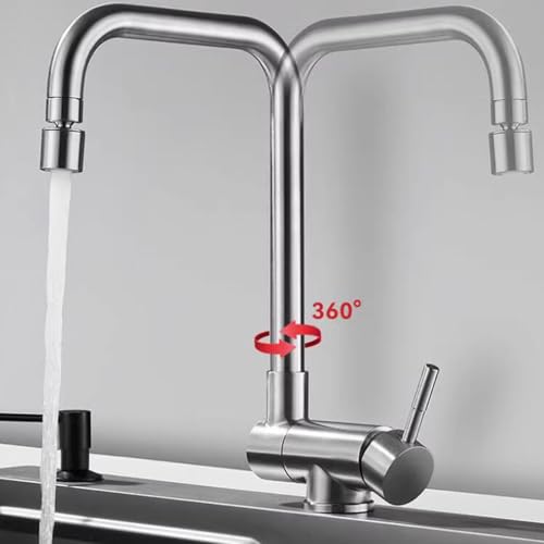 Robinet pliant pour évier bas acier inoxydable résout le manque d'espace - 2