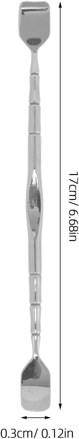 Dual End Blackhead Scraper, Stainless Steel Facial Removal Tool Silver image 2