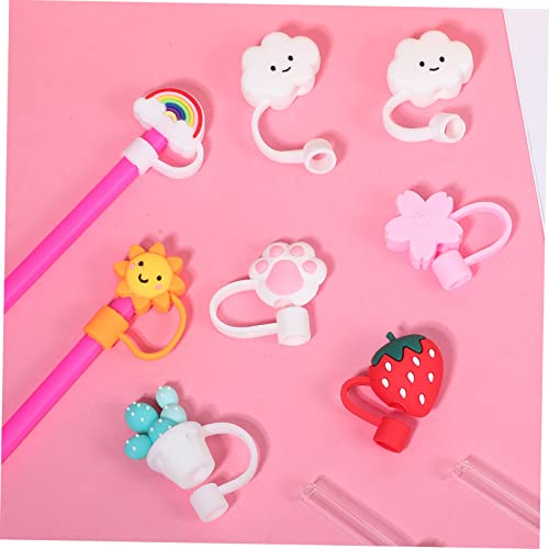Couvercle de paille en silicone avec capuchons mignons Alipis pour paille 8mm - 3