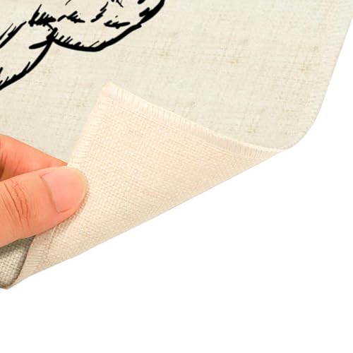 Sets de table en lin 40x28,5 cm pour protéger des shakers