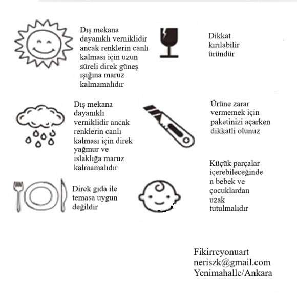Dekoratif Balık Figürlü Duvar Süsü, 7 Parça, Renkli El Boyaması, Bahçe ve Balkon Süsleme 6 cm