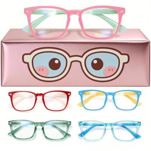 Image of Toddler Blue Light Glasses for Kids Boys Girls, Computer Glasses Frame and Anti-Glare (Age 2-6)