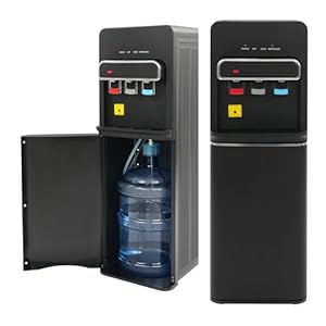 Elektrischer Wasserspender 220V, Bodenbeladung Water Dispenser mit Kalt Heiß Doppelfunktion, Kühler & Wasserspender für Trinkwasser | 85-95°C /10-15°C Wasser Temperatur | 550W +75W