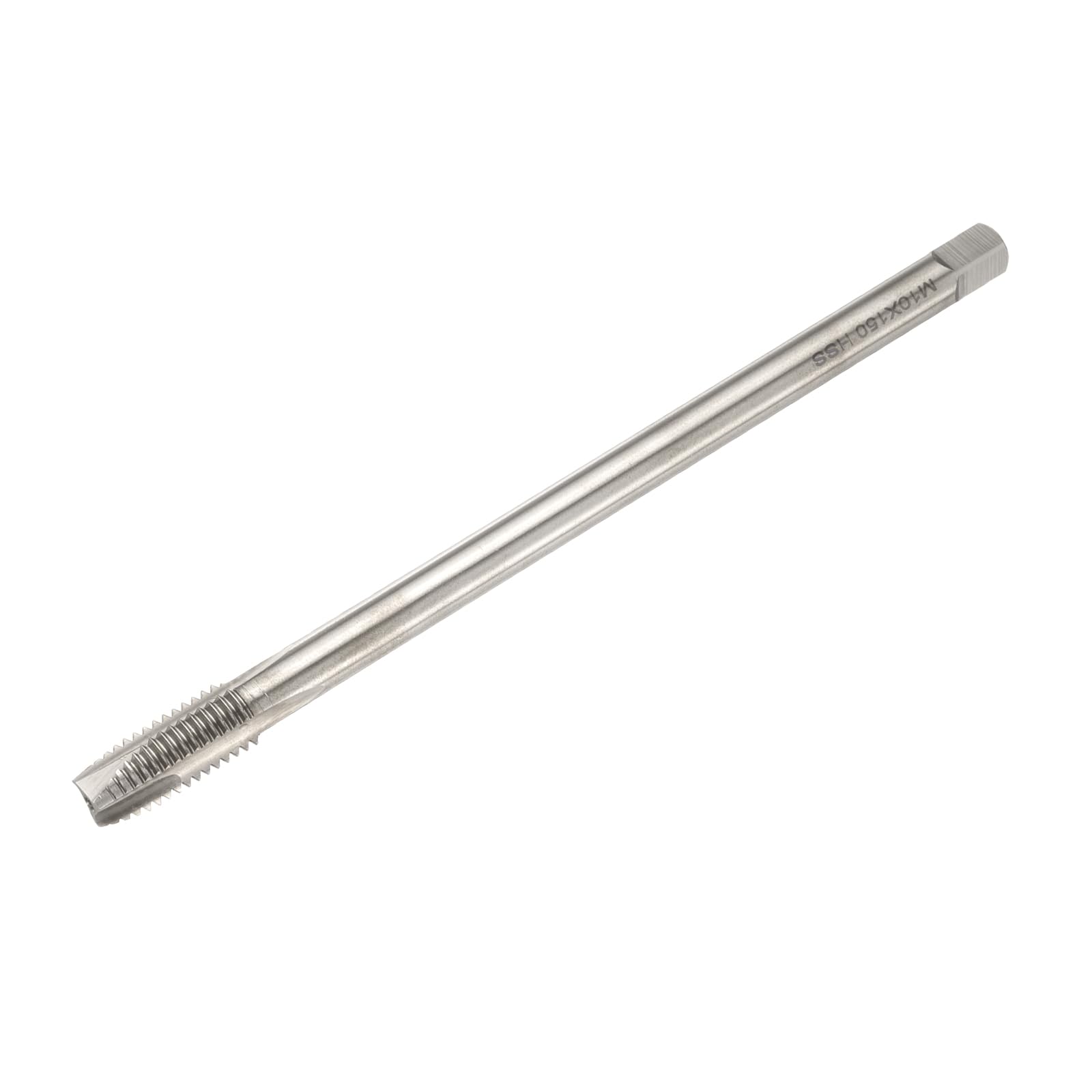 QUARKZMAN Maschio Filettato a Punta Elicoidale Metrica M10 x 1,5 H2, Utensile per Maschiatura Extra Lungo da 150 Mm (6"), Maschi per Macchine Acciaio Rapido
