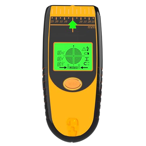 Stud Finder Wall Scanner, 7 in 1 Stud Detector Detector Beam Finders Wall Detector Sensor Center Finding with LCD Display& Audio Alarm, Wire Detector for Wood AC Wire Metal Studs Cable Joist Detection