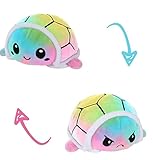 🐢【SüßES DESIGN】—Süße und weiche Plüschpuppe mit realistischem Ausdruck, klarer Übersicht und lebensecht. Die Gesichts- und Augenfunktion ist sehr niedlich, Sie können die Ausdrücke schnell ändern. In der geschäftigen Arbeit und im eingehenden Studium fühlen Sie sich sehr wohl und können effektiv dekomprimieren.