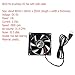 JZK 80x80x25 mm DC 5V USB mini Cooling Fan with Wires, 8025 Small Silent Cooling Fan 80mm, USB 3D Printer Fan, 8cm brushless DC Fan 5V