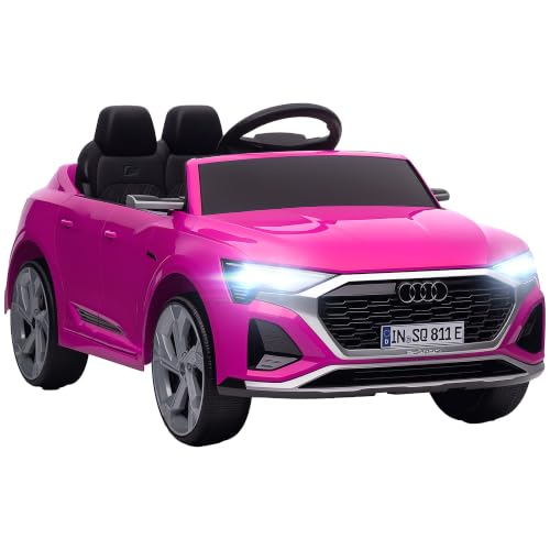 Image of AIYAPLAY Audi Q8 E-tron Licensed Electric Car for Kids 12V Ages 3-4 Pink