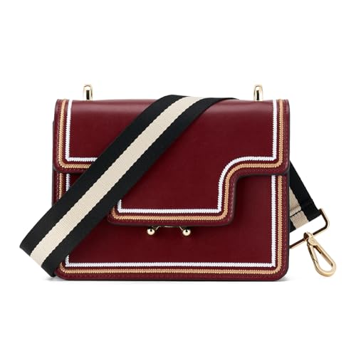 Image of ZOOEASS Wide Shoulder Strap Adjustable Replacement Belt Guitar Style Crossbody Bag Handbag Strap Multicolor Canvas Straps(Wide:1.5in)(Color32)