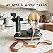 Apple Peeler, Slicer & Corer Set – 8 Wedges Efficient Cutter, Sharp Stainless Steel Blades, Effortless Peeling & Coring for All Apples and Pears, Multifunctional Fruit Tool (dark green)