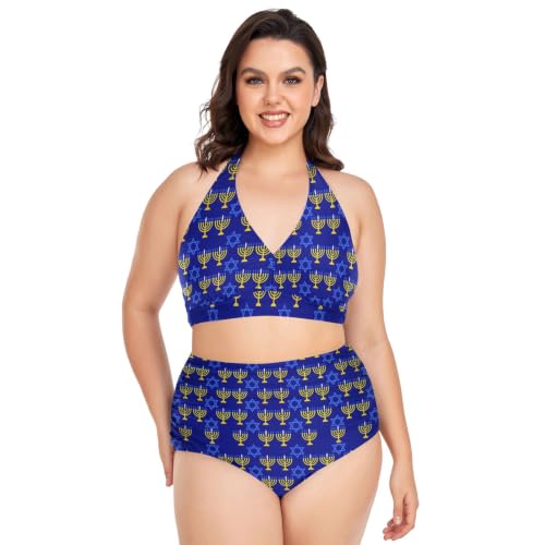 Maillot de bain grande taille à étoiles bleues idéal pour vos vacances à la mer