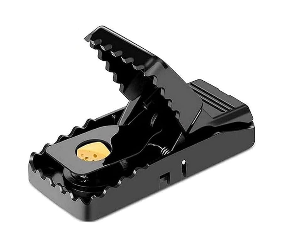 2Pcs Mouse Trap for Home | Reusable Rat Trap & Mouse Catcher with Sensitive Trigger | Quick Snap Rodent Trap for Kitchen, Indoor & Outdoor Use | Black-image-23