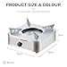 AIROKA Drawer Alcohol Stove, Rust-Resistant Wear Portable Alcohol Stove, High Combustion Efficiency, Suitable For Outdoor Camping Cooking Picnic (Metallic Gray (Single Furnace))
