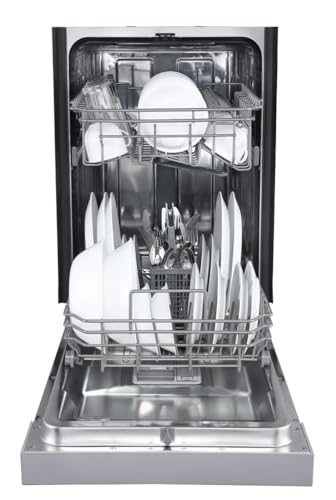 Image of EdgeStar BIDW1802SS 18 Inch Wide 8 Place Setting Built-In Dishwasher