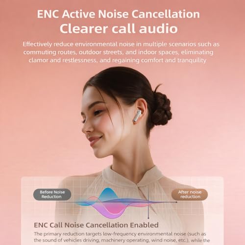 Image of Q88 TWS Earbuds with Digital Display, BT 5.49+ENC for Clear Calling, Low Latency Gaming Wireless Headphone, 40 Hours Play, Immersive Sound, Touch Control, IPX4 & Voice Assistance. Brown.