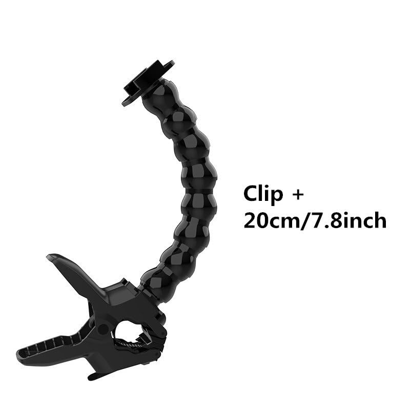 Kompatibel für GoPro Flexibler Schwanenhals Klemmhalter für Actionkamera