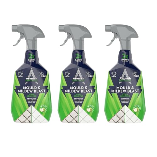 Astonish Specialist Extra Strength Mould & Mildew Stain Blaster Spray for Fast Mould Removal 3 x 750ml