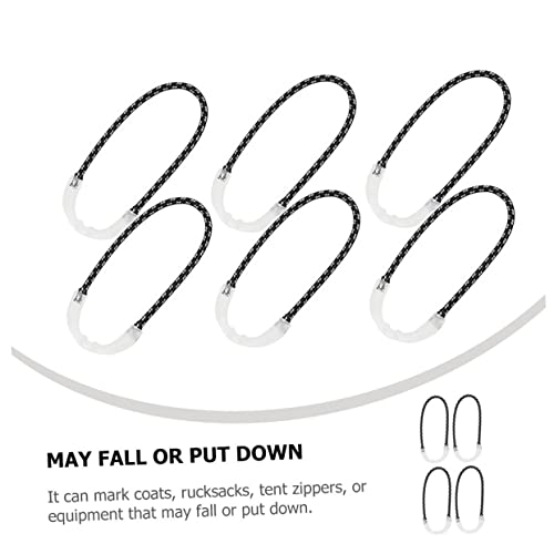 INOOMP 160 Pçs Mochila Zíper Luminoso Puxador De Botas Acessórios De Acessórios Extrator De Guarniçã