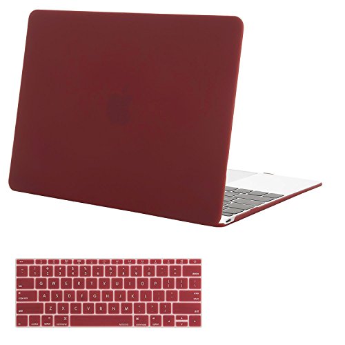 Mosiso Plastic Hard Case with Keyboard Cover for MacBook 12 Inch, Light Red Mosiso Plastic Hard Case with Keyboard Cover for MacBook 12 Inch, Light Red