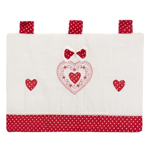 Copriforno Cucina Universale Morbido Ricamato Proteggi Forno Moderno mod.COPRIFORNO CUORE ROSSO