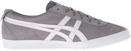 Onitsuka Tiger Tênis masculino da moda Delegation do México, Cinza/branco, 11