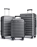 LIGHT FLIGHT Luggage Sets, 3 Piece Durable...