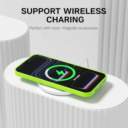 Coque iPhone 17 Pro Max silicone souple Svanove fine vert fluo