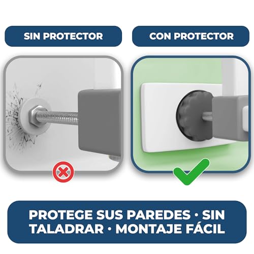 Miniatura 4 de Hoffenbach 4x Almohadillas De Protección Para Pared Protectores Antideslizantes Para Barandilla Y Barreras De Escalera Seguridad Infantil Y Para Mascotas