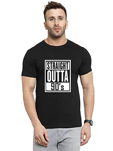 MyTees| Graphic Printed Tshirt for Men and Women | Round Neck T Shirt | Anime Tshirt | Straight Outta 90 Old School Trending Tshirt |100% Cotton Biowash T-Shirt 180GSM for Men