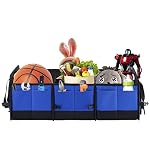 AUTOARK Multipurpose Car Trunk Organizer with Straps,Non-Slip Waterproof Bottom,Durable Collapsible Adjustable Compartments Cargo Storage,Upgraded Handle,AK-076 - Image 4