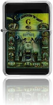 Masonic / Mason From Darkness to Light Wind Proof Oil Lighter Master by luvax