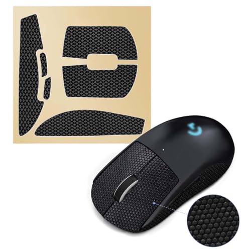 1 zestaw antypoślizgowa naklejka na mysz taśma do GPW X Superlight mysz gamingowa, pasuje do Logitech G Pro X Superlight Wireless, czarna naklejka na mysz bezprzewodową