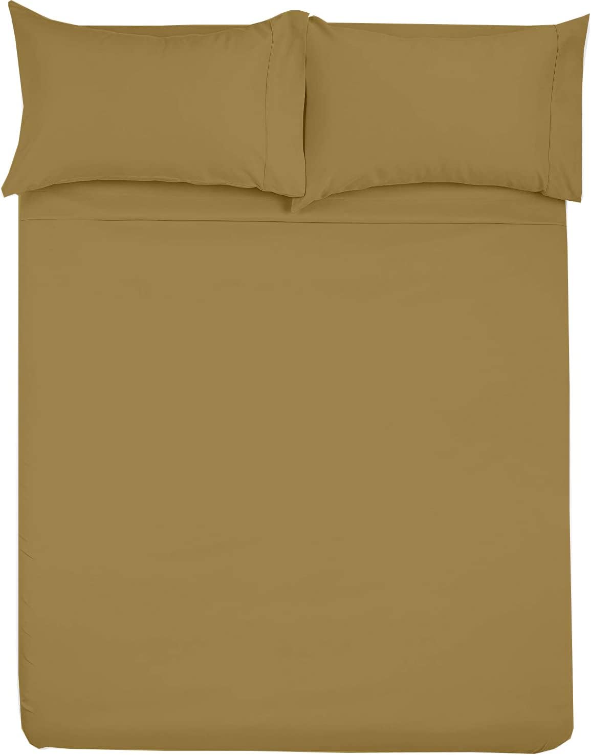 Microfiber RV Sheet Sets, 72x75 Short King, Taupe Solid