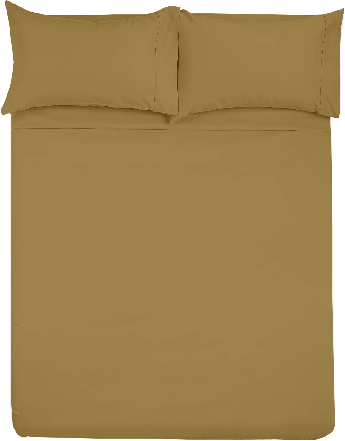 Microfiber RV Sheet Sets, 72x80 Camper King, Taupe Solid, Bed Sheets