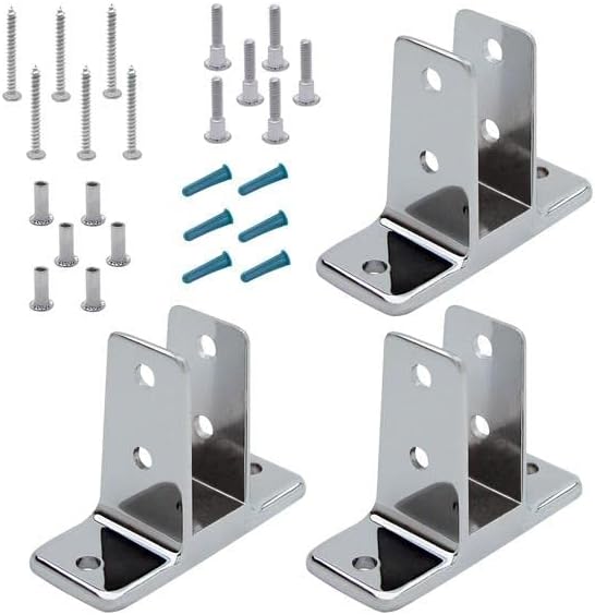 Chrome Plated Zamac, Urinal Screen Pack of 3 for 1" Material - 11543