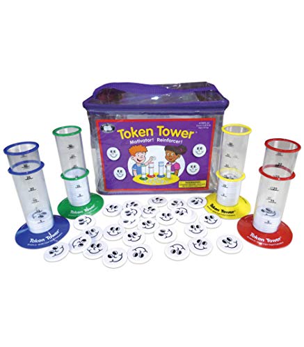 Super Duper Publications | Token Towers Reinforcement Manipulative | Educational Learning Resource for Children