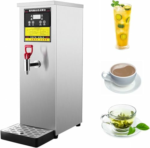 LYDZUSDP Commercial Automatic Hot Water Boiler,Tabletop Hot Water Dispenser with Smart Control Panel,Non Drip Tap,for Coffee Shop,Bar,Bakery,Company(Silver)