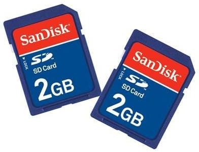 SanDisk 2 GB SD Flash Memory Card 2-Pack SDSDB2-2048-A11