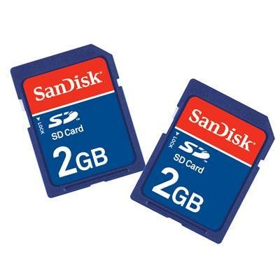 SanDisk 2 GB SD Flash Memory Card 2-Pack SDSDB2-2048-A11