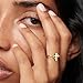 Punhem Gold Cross Statement Rings for Women 14K Gold Silver Tone Non Tarnish Cute Band High Polished Smooth Comfort Fit Size 5-10