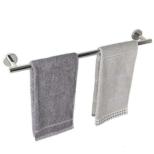 Tocten Bath Towel Bar - Thicken Sus304 Stainless Steel Bathroom Towel Holder, Towel Rod For Bathroom Heavy Duty Wall Mounted Towel Rack Hanger (20 In, Chrome) #TOP11