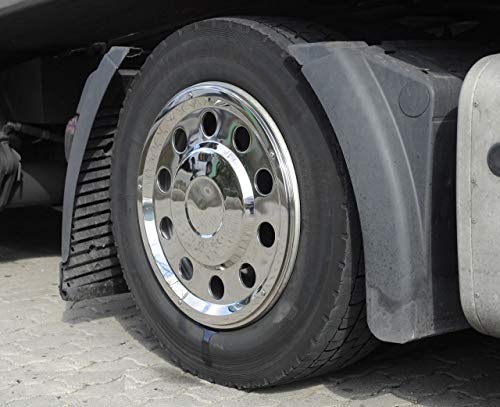 Tapacubos para camiones de 22,5 pulgadas, recto, para el eje trasero, ajuste universal Cover